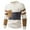 #Beige, variant on DPTALR Men's Color Blocked Thick,Fashionable,Warm Knit Half High Neck Sweater,Black,XL