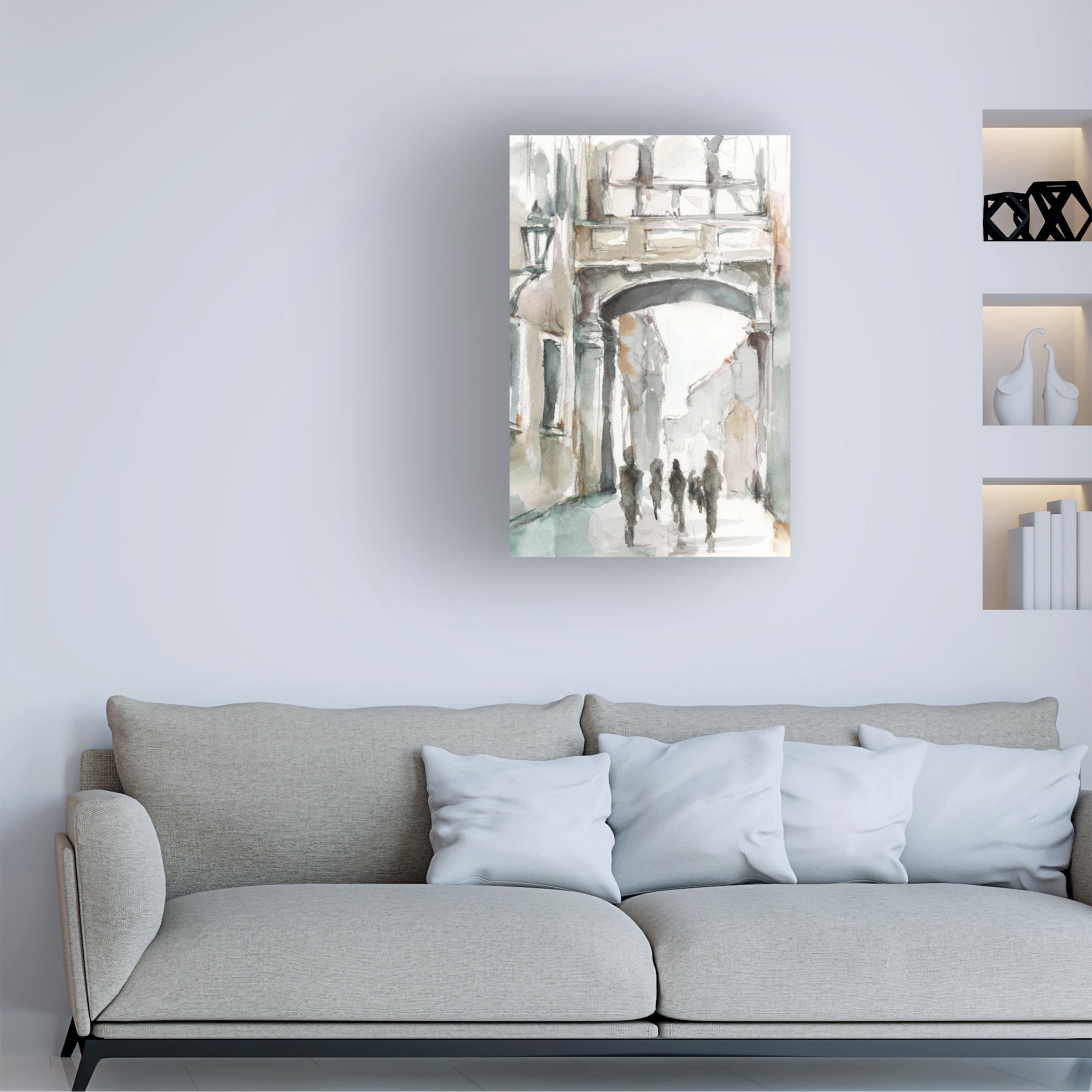 Ethan Harper 'Watercolor Arch Studies I' Canvas Art
