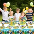 thumbnail image 6 of Kicpot 81 Pcs Cartoon Birthday Plates and Napkins Party Supplies, Animation Birthday Party Supplies and Decorations for kids Birthday Party, Serves 20 Guests, 6 of 7