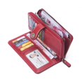 thumbnail image 3 of Portefeuille pour Dames Porte-Cartes en Cuir Blocage RFID Grande Capacité Sac à Poignet, 3 of 5