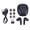 Black, variant on YAHHU Wireless Gaming Earbuds with ENC Mic 2.4GHz 3D Stereo Bluetooth 5.3 Headphones with USB-C Dongle 20ms Low Latency for PC PS5 VR Black (12.00 inches / 30.48 cm pack)