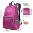 thumbnail image 5 of G4Free 20L Lightweight Packable Backpack Travel Hiking Daypack Foldable Backpack for Men Women, 5 of 8