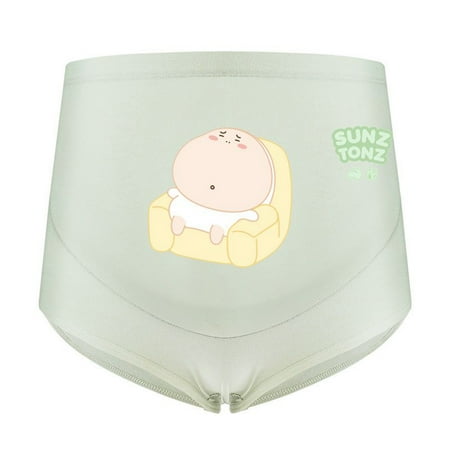 

Egmy Women Pregnant High Waist Adjustable Elasticity Soft Maternity Underwear