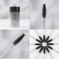 thumbnail image 7 of Disposable Eyelash Brush Set, 100 Disposable Lash Brushes, Mascara Stick Makeup Brush Applicator Set for Extension Lash & Brow Band Container, Black, 7 of 7