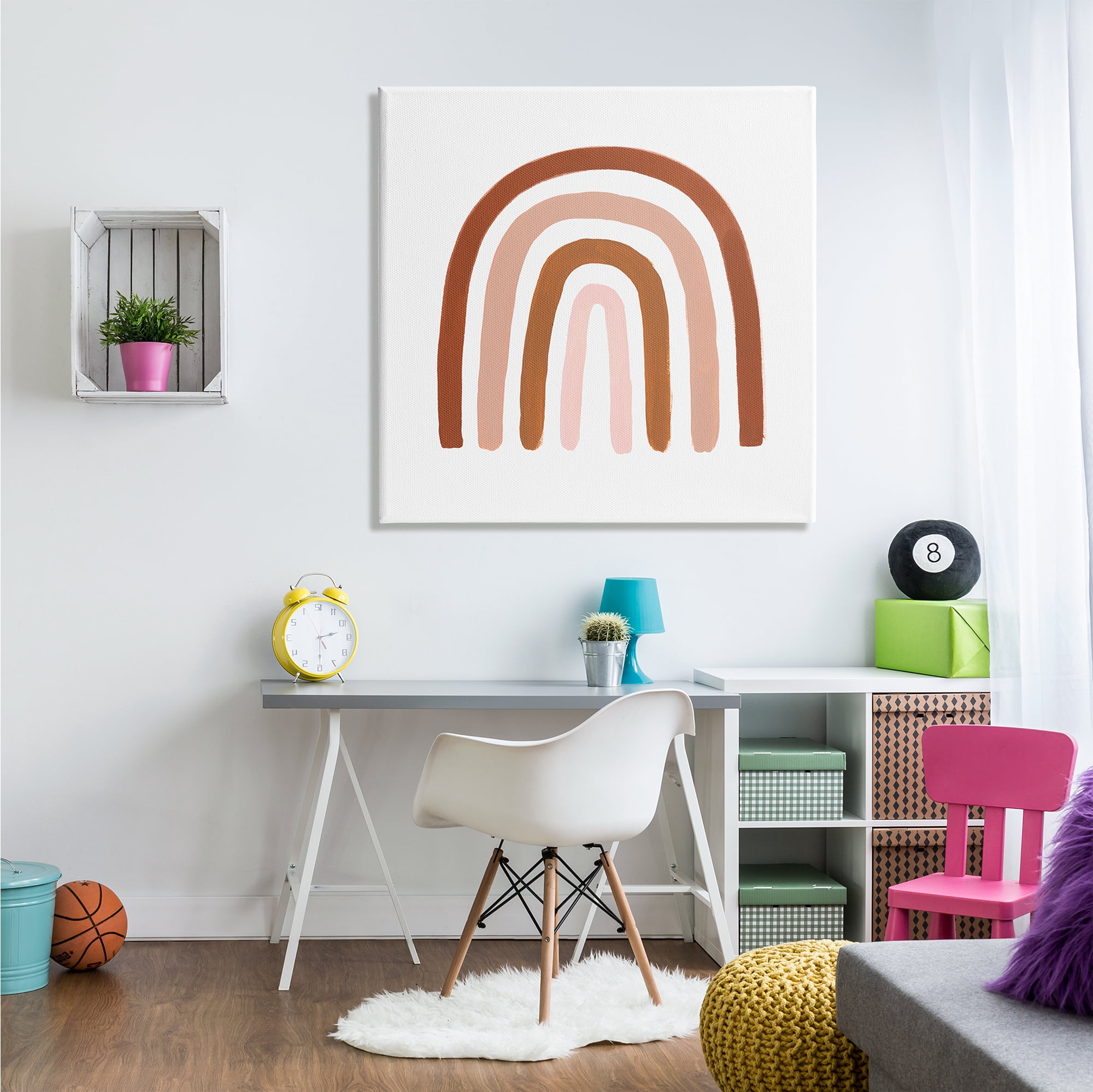 Stupell Industries Southwestern Desert Themed Rainbow Arches Pink Beige, 36 x 36, Designed by Victoria Borges