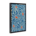 thumbnail image 4 of Stupell Industries Groovy Fluid Flowers Botanical & Floral Painting Black Floater Framed Art Print Wall Art, 21 x 31, 4 of 10