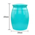 thumbnail image 3 of Mini Urne Commémorative en Alliage d'Aluminium Couvercle Fileté Urnes de Crémation pour Animaux de Compagnie Cendres Humaines Souvenir Boîte de Rangement Urne Funéraire Bleu-05 30x40mm, 3 of 5