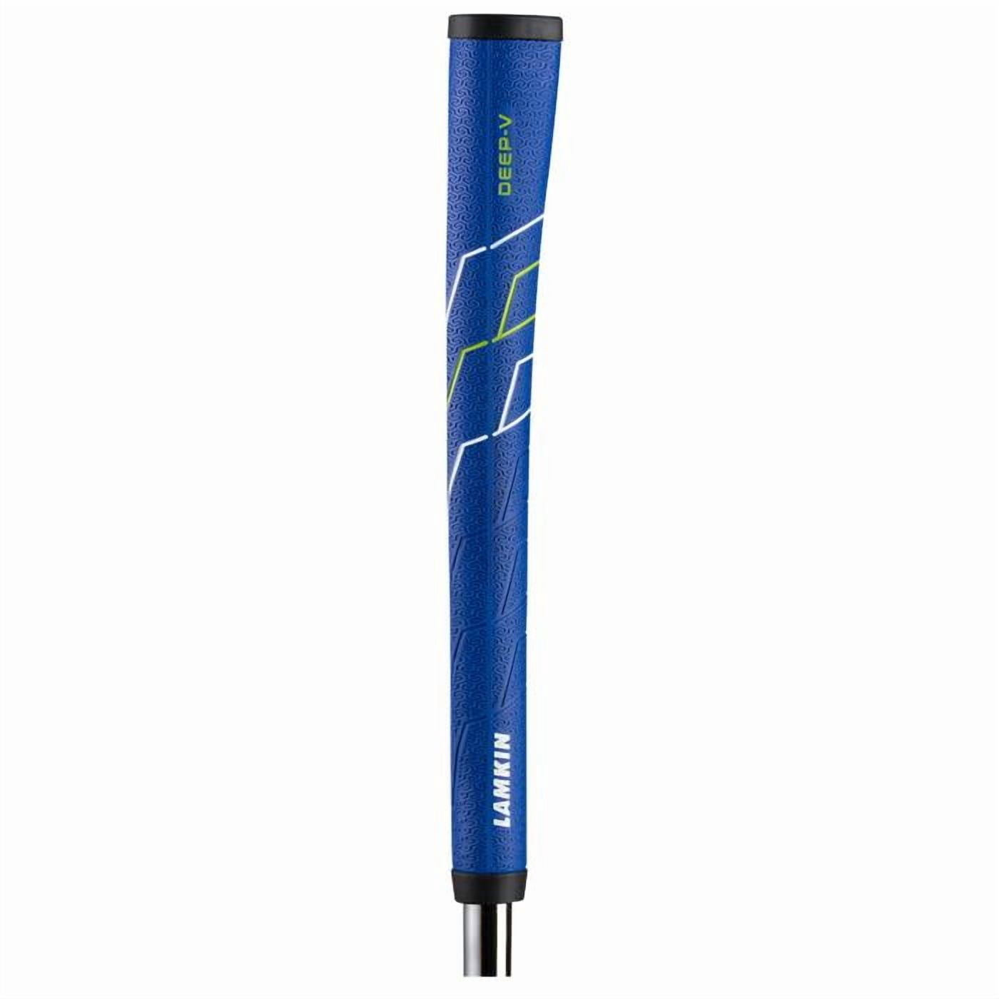 Lamkin SINK Fit Deep-V Standard Putter Grip (Blue/Black, 10.5") Golf NEW