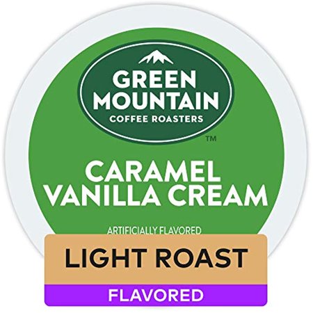 Green Mountain Coffee Caramel Vanilla Cream Keurig Single-Serve Light Roast Coffee K-Cup Pods, 32 Count