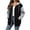 #02 Black 【Mix, Match & Rotate: Stock Up on Daily Colors】, variant on Womens Hoodies Color Block Fleece Lined Full Zip Quick-Dry Sweatshirt Drawstring Hood Side Pockets Mid Length for Street Shopping Daily Hangout | TruBelle,Army Green L