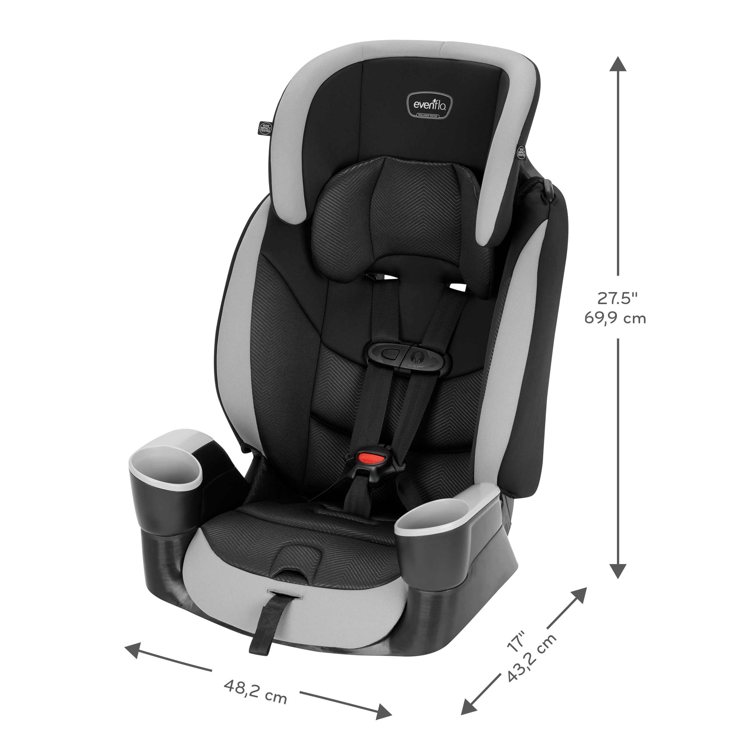 Maestro Sport Harness Booster Car Seat (Granite Gray) - image 6 of 15