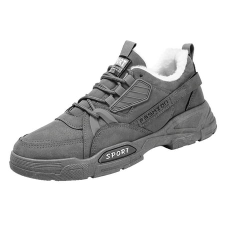 

Fsqjgq Mens Shoes Mens Casual Slip On Shoes Size 9 Men Shoes Winter Plush Casual Men Shoes Warm Work Clothes Casual Shoes Loafer Shoe Men Mens Casual Shoes Grey 40