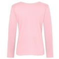 thumbnail image 5 of felwors Womens Crewneck Long Raglan Sleeve Sweatshirt Relaxed Fit Pullover Tops Pink, XXXL, 5 of 8