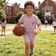 thumbnail image 7 of Cethrio Boys Activewear Outfit Sets, School Summer Short Sleeve 2 Piece Kids' Athletic Clothing Sets Pink Size 0-1T, 7 of 7