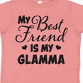 thumbnail image 4 of Inktastic My Best Friend is My Glamma with Hearts Boys or Girls Toddler T-Shirt, 4 of 5