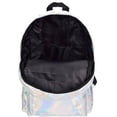 thumbnail image 3 of Mochila escolar Sincero PU con láser brillante plateado holográfica unisex, 3 of 6