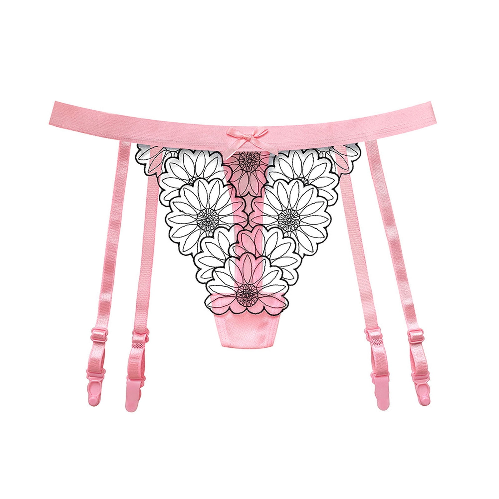 Order Online Takiya Womens Lace Garter Belt Panties And Sheer Stockings