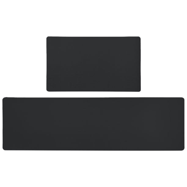 Alfombrilla de cocina acolchada Sunnimix 2 piezas Negro