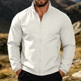 thumbnail image 3 of Yungyresw Softshell Jacket Stand Collar Windbreaker Lightweight Men's Sports Jacket for Running Hiking, 3 of 8