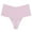 Pink, variant on Seductiva Women Clothing Women's Panties Womens Seamless Ice Silk Thong Cotton Underwear Medium Waist Large Size Thong Underwear