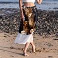 thumbnail image 6 of Dog Paw Print Chic Chiffon Beach Dress & Skirt Set for Women - for Summer Days at the Beach, 6 of 6