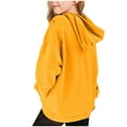 thumbnail image 4 of Piuwrlz Girl Winter Printed Hoodies Kids Hood Sweatshirts Long Sleeved Hoodie Pullover Yellow Size 7 Years, 4 of 6