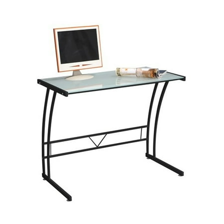 UPC: 0681144451394 | LumiSource Sigma Glasstop Computer Desk  Multiple Colors