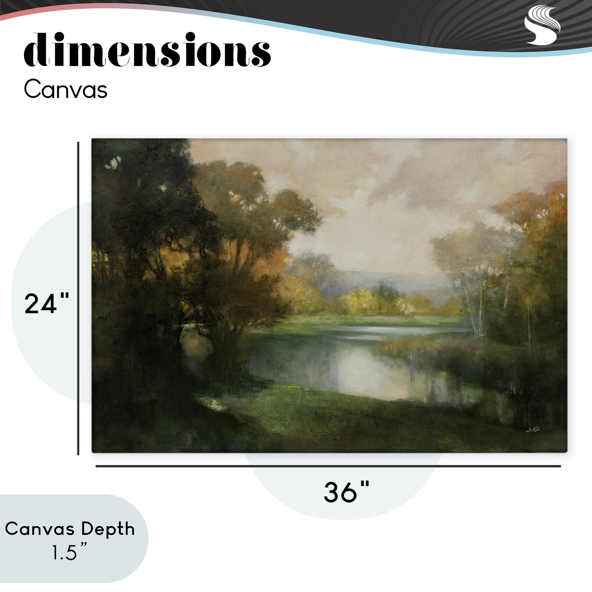 Stupell Industries Lakeside Morning in Autumn Light Canvas Wall Art, design by Julia Purinton