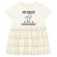 thumbnail image 3 of Inktastic Physician Assistant Daddy Baby Girls Baby Dress, 3 of 5