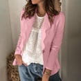 thumbnail image 2 of Fesfesfes Coat for Women Loose Blazer Top Long Sleeve Casual Jacket Ladies Office Wear Coat Blouse, 2 of 9