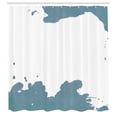 thumbnail image 2 of Ambesonne Vintage Shower Curtain, Grunge Look Watercolor Art, 69"Wx70"L, Slate Blue, 2 of 4