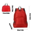 thumbnail image 3 of Hvmvliv Foldable Hiking Backpack Outdoor Travel Sackpack Mountaineering Bag Daily Sports Gym Bag Lightweight Backpack Large Capacity Folding Bag Red, 3 of 6