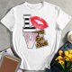thumbnail image 1 of Día De San Valentín Lip Love Ladies Cuello Redondo Camisetas De Manga Corta Para Mujer Likrtyny Arte Deco, 1 of 2