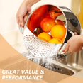 thumbnail image 4 of 2 Pieces Pot Strainer Stainless Steel Moon Pot Strainer Colander Pasta Drainer With Handle Pasta Strainer Pan Pot Strainer With Recessed Hand Grips Su, 4 of 5