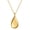 Gold, variant on Minimalist Adjustable Drop Necklace for Women Stainless Steel Teardrop Open Pendant Trendy Layering Chain Simple Everyday Accessory Black