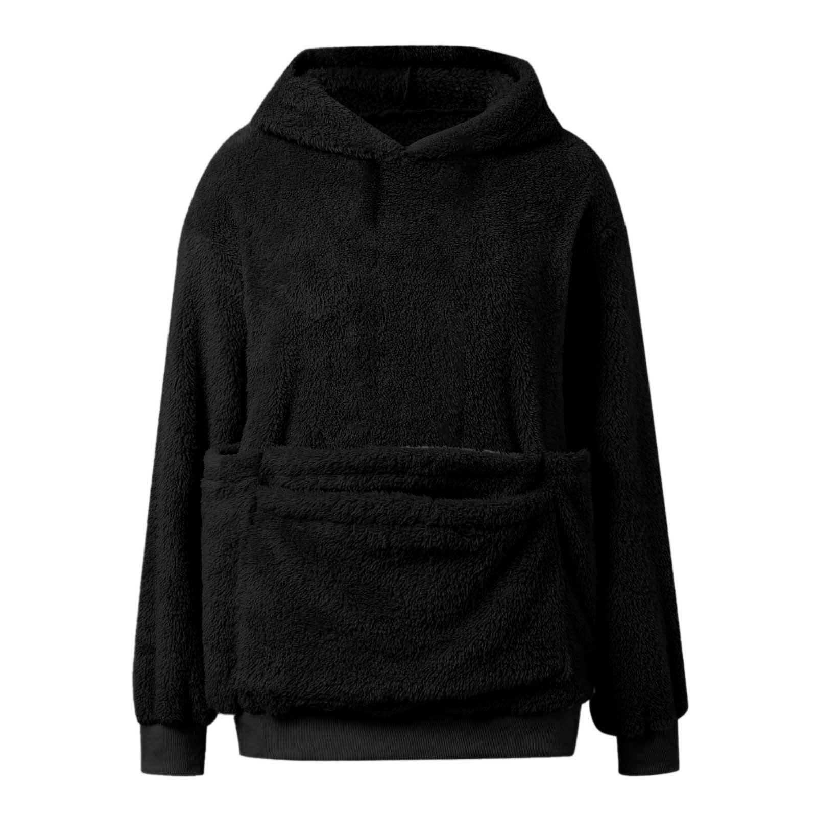 Boys Girls Dog Hoodie with Pouch Fuzzy Sweatshirt Dog Carrier Long Sleeve Dog Pocket Hoodie Fall Clothes 9-10 Years