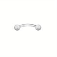 thumbnail image 1 of DOLOTTA 1Pc Surgical Steel Curved Barbell Eyebrow Rings Helix Tragus Lip Belly Button Piercing Rook Daith Earrings for Women Men, 1 of 5
