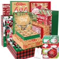 thumbnail image 1 of Cajas de regalo para fiestas divertidas de Navidad con pañuelos y pegatinas, 1 of 8