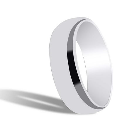 band tarnish 7mm resistant polished sterling finish bridal ring silver