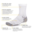 thumbnail image 2 of Medias Swiftwick MAXUS Mid-Crew para Golf y Running Blancas Talla M, 2 of 6