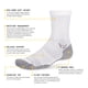 thumbnail image 2 of Calcetines Swiftwick MAXUS Mid-Crew para golf y running negros talla mediana, 2 of 6