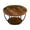 Brown, variant on KFFKFF Round Coffee Table, Modern 2-Tier Wooden Center Table with Open Storage, Minimalist Metal Frame Design for Living Room or Office, Easy to Assemble, Rustic Brown Finish