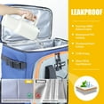 thumbnail image 2 of KANCOKIT Backpack Cooler, 40 Cans Leakproof Cooler Backpack with Padded Top Handle, Large Waterproof Insulated Camping Coolers for Beach Picnic Travel Fishing BBQ, Blue, 2 of 7