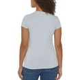 thumbnail image 4 of Calvin Klein Jeans Women's Short Sleeve Logo Tee (Waterfall Silver, Medium), 4 of 4
