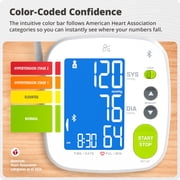 Greater Goods Bluetooth Blood Pressure Monitor, Upper Arm Cuff, App Compatible, 120-Reading Memory, Carrying Case Included