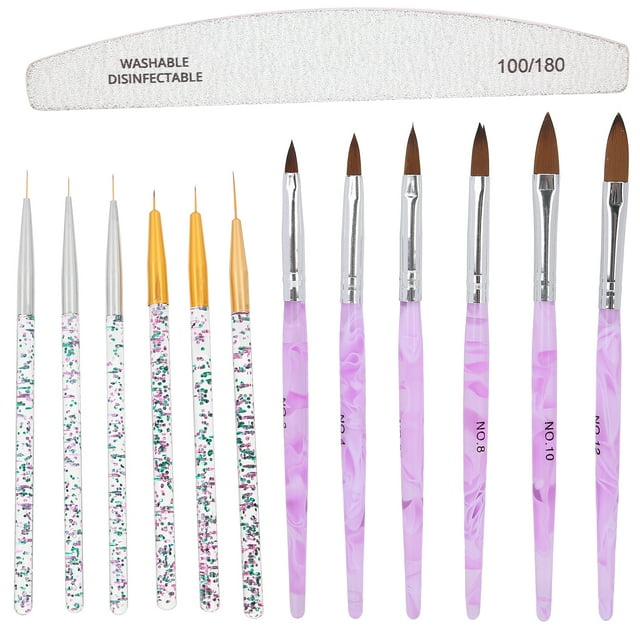 Pincel profesional para decoración de uñas, juego de herramientas de manicura para dibujo de uñas DIY