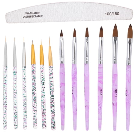 DEWIN-pincel profesional para delineador de uñas, pincel para pintar y dibujar, lima de uñas, juego de herramientas de manicura, pincel para delineador de uñas