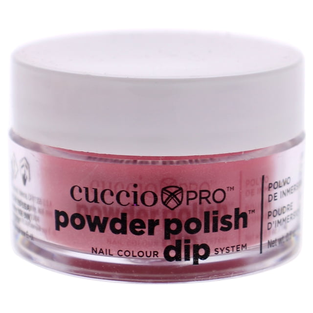 Polvo de uñas Cuccio Pro Powder Polish Nail Colour Dip System - Rose with Rainbow Mica Nail Powder Dama 0.5 oz