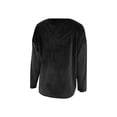 thumbnail image 3 of qucoqpe Womens Velvet Tops Fall Casual V Neck Long Sleeve Shirts Fashion Solid Color Loose Pullover Tops Dressy Casual Blouses, 3 of 7