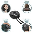 thumbnail image 4 of Sunlite Travel Neck Massage Pillow Inflatable, Cordless and Rechargeable U-Shaped Massager, 3D Shiatsu Deep Kneading, for Neck Pain Relief,with Bag, Eye Mask, Ear Plug (Black), 4 of 5